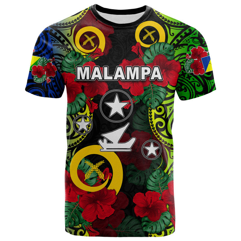 Vanuatu Malampa And Hibiscus T Shirt