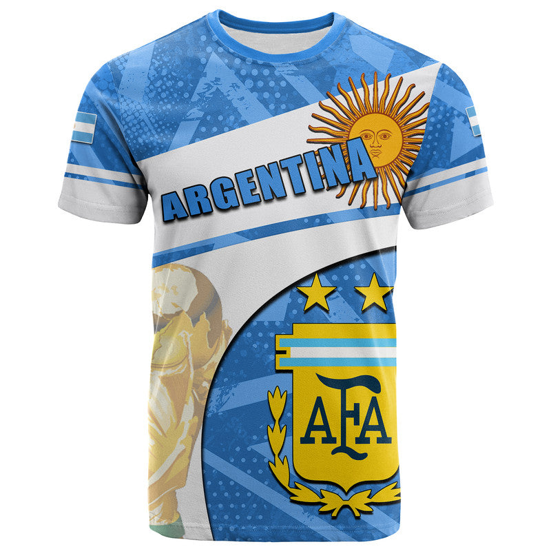 Custom Argentina Football T Shirt Basic Style