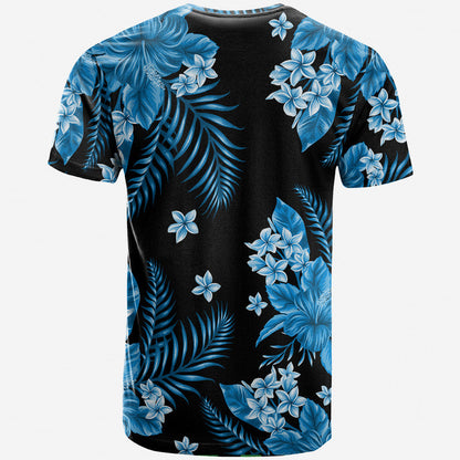 Hawaii Summer Colorful T Shirt Light Blue