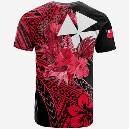 Wallis and Futuna T Shirt Hibiscus Red No.2 Color