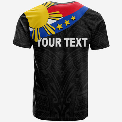 (Custom Personalised) Pilipinas T Shirt Simple Style Black