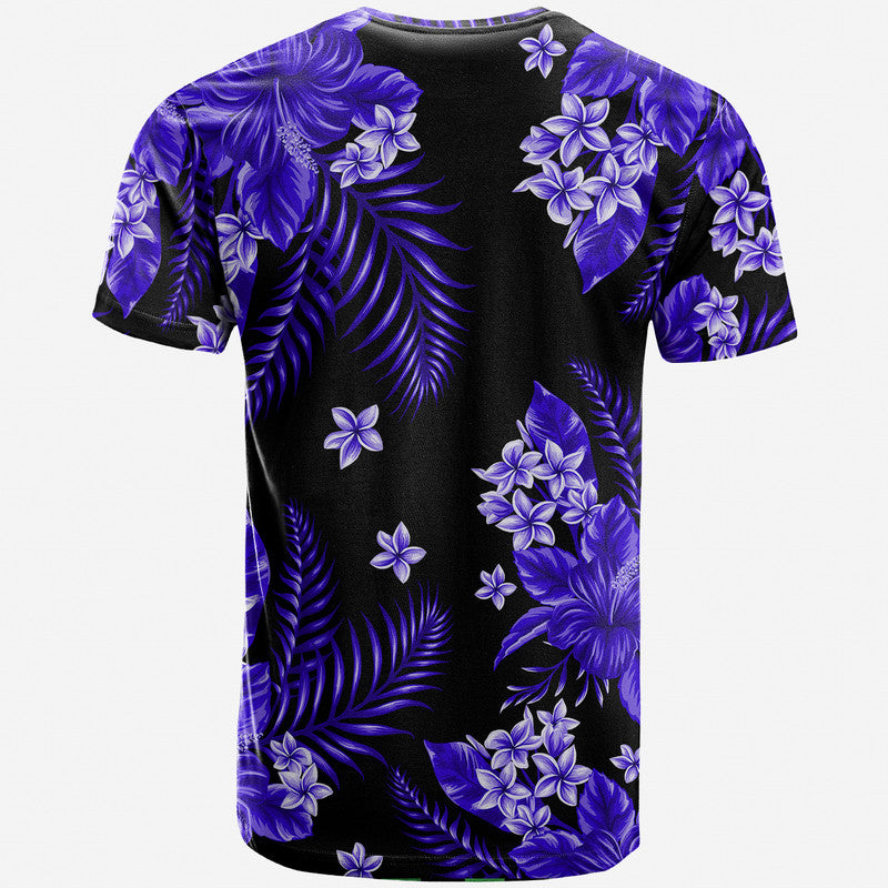 Hawaii Summer Colorful T Shirt Dark Blue