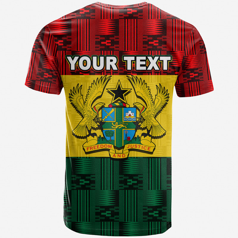 Custom Ghana Flag Mix Patterns T Shirt