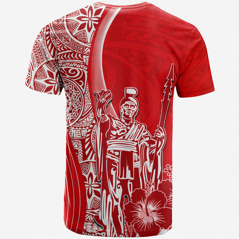 Hawaiian King Kamehameha T Shirt Vibe Red Style