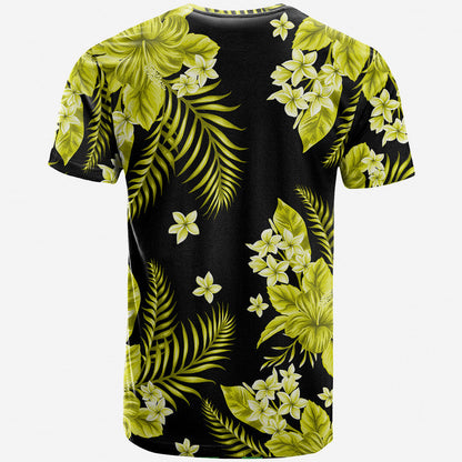 Hawaii Summer Colorful T Shirt Yellow