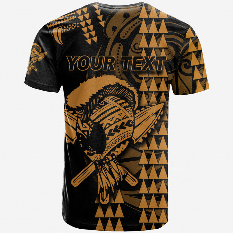 Hawaii Polynesian Warrior Kakau T Shirt - Gold