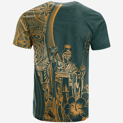 Hawaiian King Kamehameha T Shirt Vibe Green Style