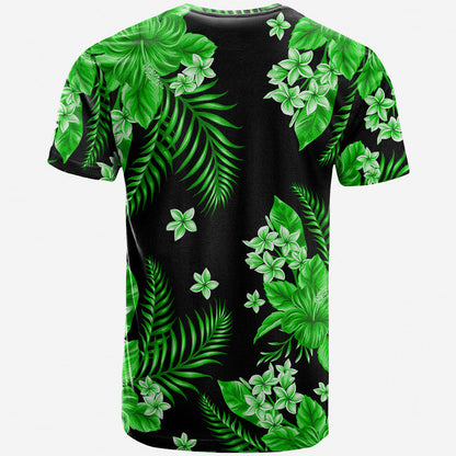 Hawaii Summer Colorful T Shirt Green