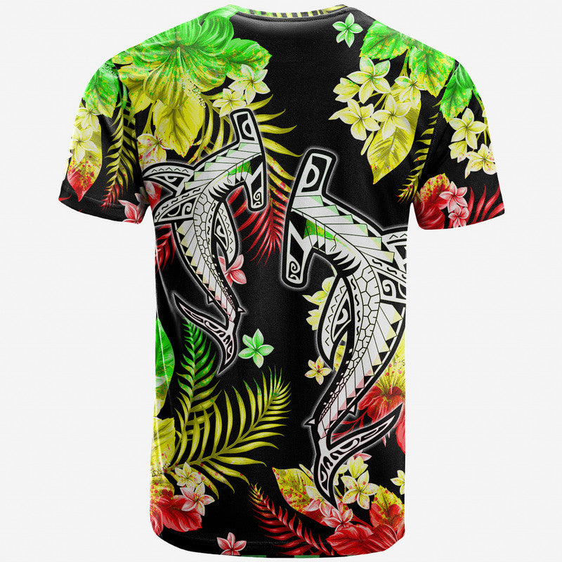 Hawaii Summer Colorful Shark T Shirt Reggage