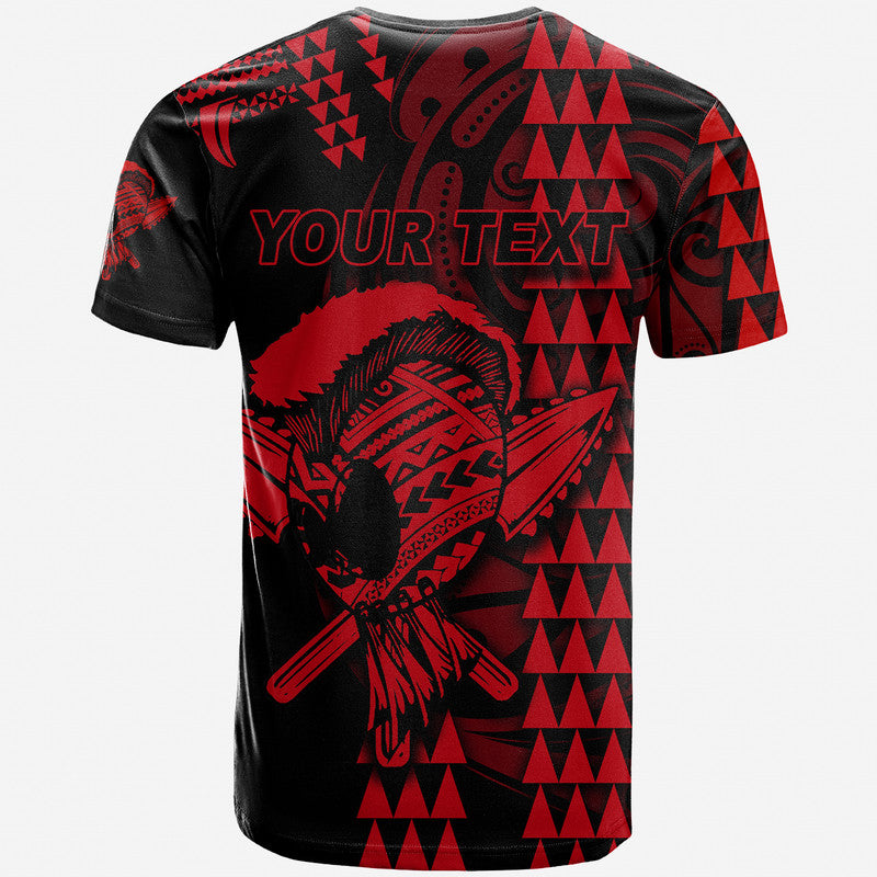 (Custom Personalised) Hawaii Polynesian Warrior Kakau T Shirt Red