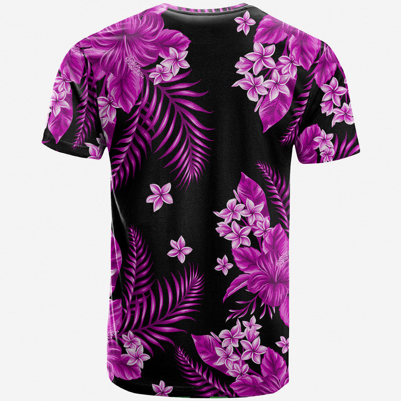 Hawaii Summer Colorful T Shirt Purple
