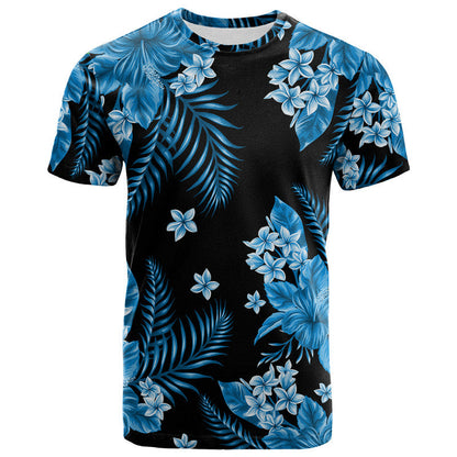 Hawaii Summer Colorful T Shirt Light Blue