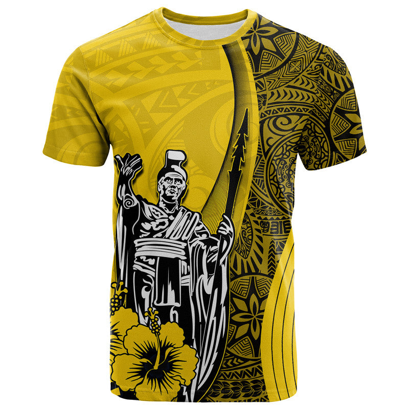 Hawaiian King Kamehameha T Shirt Vibe Yellow Style