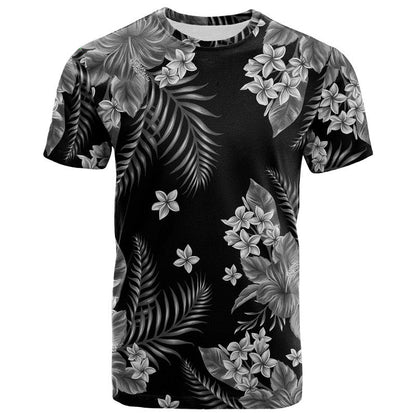 Hawaii Summer Colorful T Shirt Gray