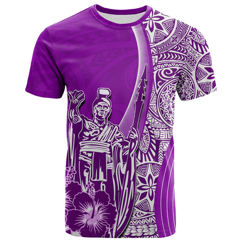 Hawaiian King Kamehameha T Shirt Vibe Purple Style