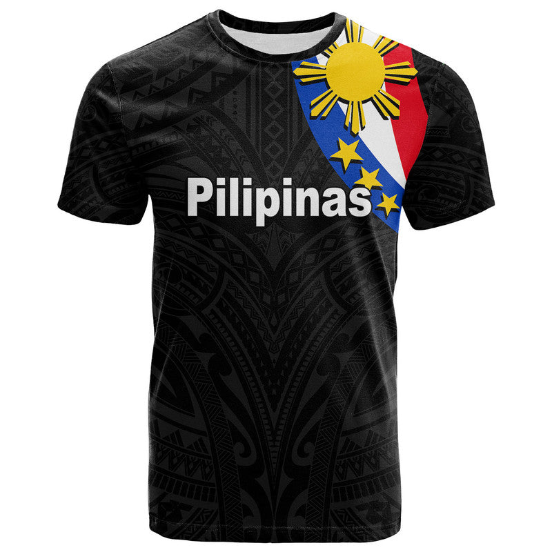 (Custom Personalised) Pilipinas T Shirt Simple Style Black