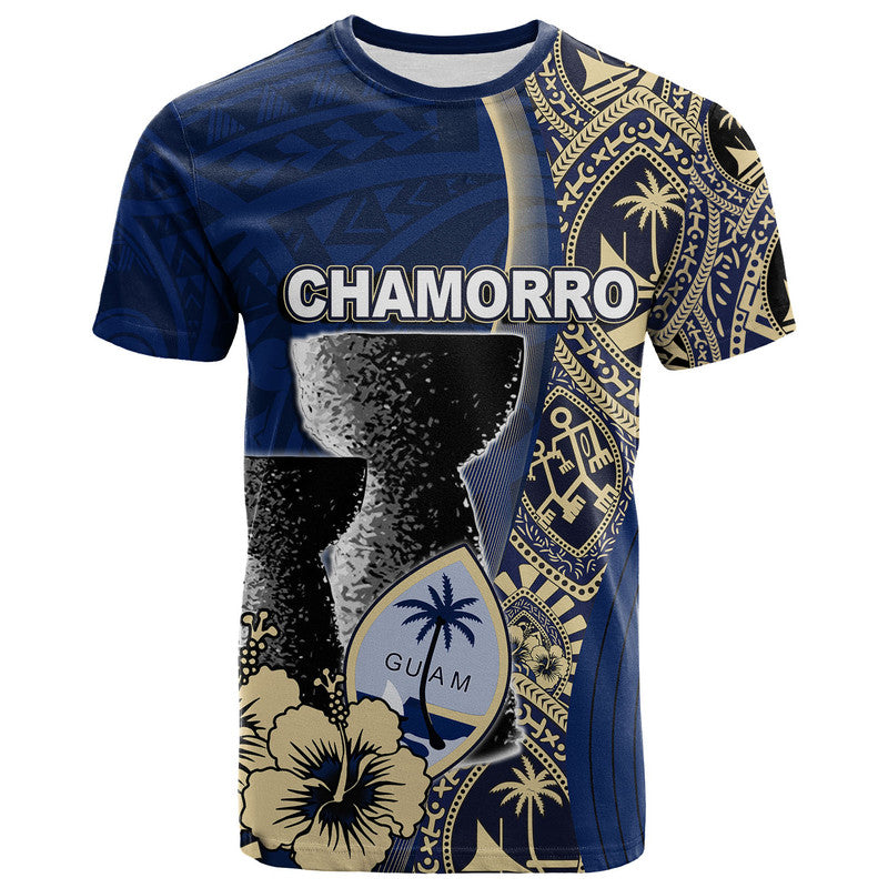(Custom Personalised) Guam Chamorro T Shirt Blue Style