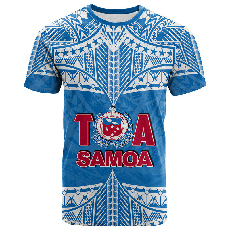 Toa Samoa Rugby T Shirt Blue Sky