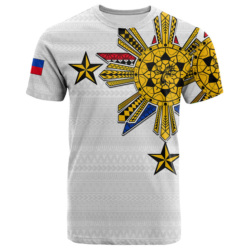 Filipino T Shirt Tribal White Style