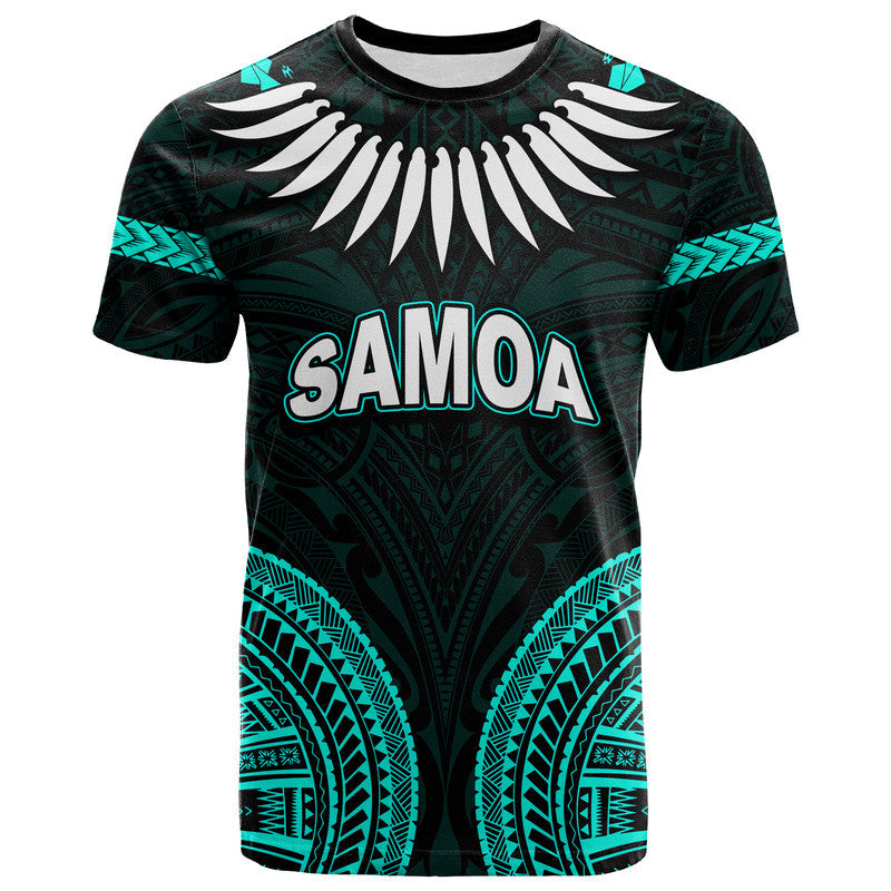Custom Personalised Samoa Ula Nifo Tribal T Shirt Green Style