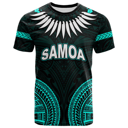 Custom Personalised Samoa Ula Nifo Tribal T Shirt Green Style