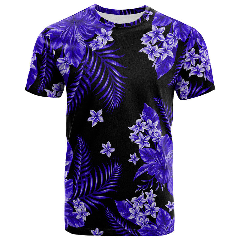 Hawaii Summer Colorful T Shirt Dark Blue
