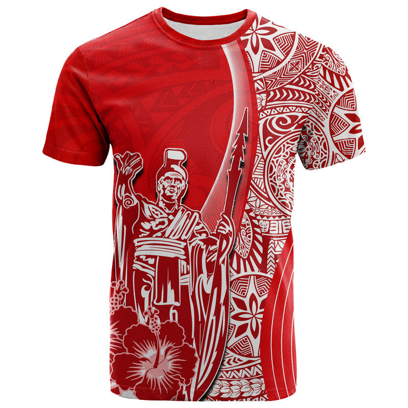 Hawaiian King Kamehameha T Shirt Vibe Red Style
