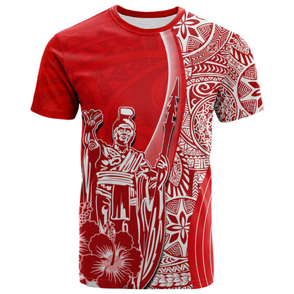 Hawaiian King Kamehameha T Shirt Vibe Red Style