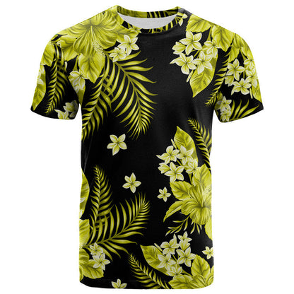 Hawaii Summer Colorful T Shirt Yellow
