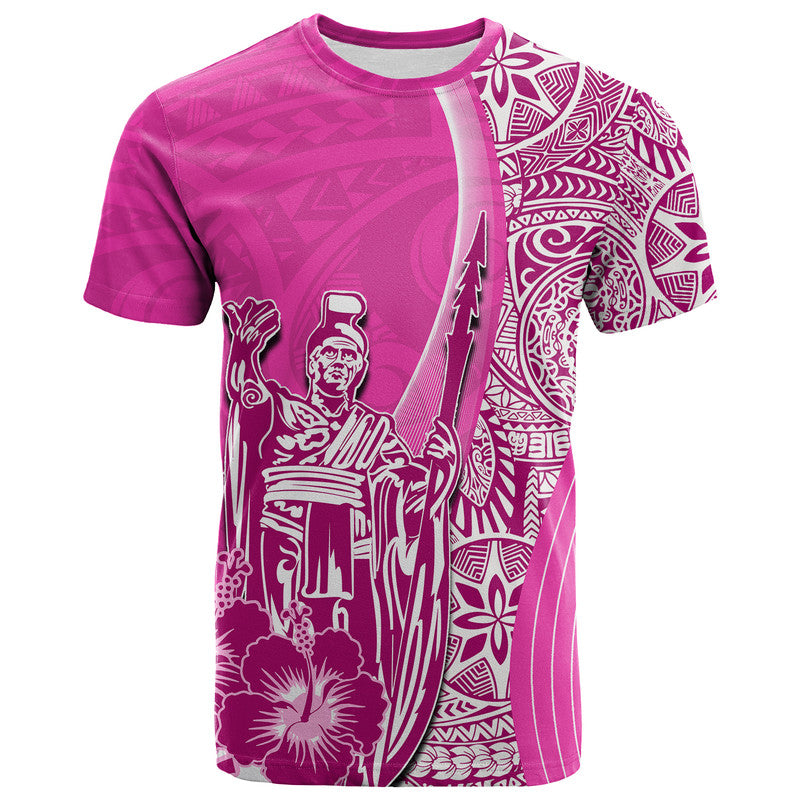 Hawaiian King Kamehameha T Shirt Vibe Pink Style