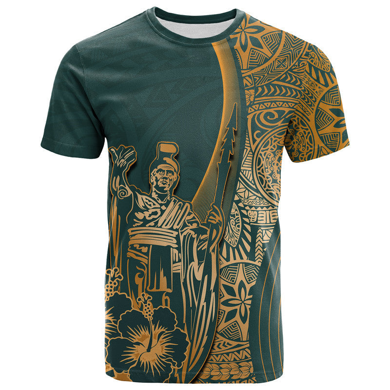 Hawaiian King Kamehameha T Shirt Vibe Green Style