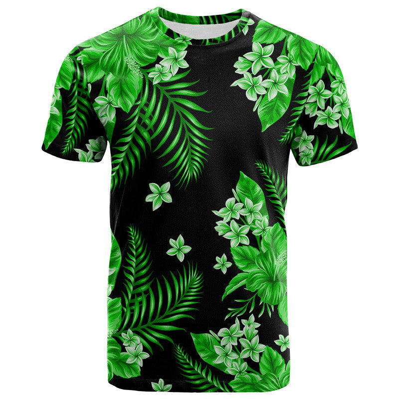 Hawaii Summer Colorful T Shirt Green