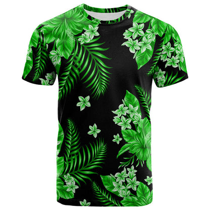 Hawaii Summer Colorful T Shirt Green