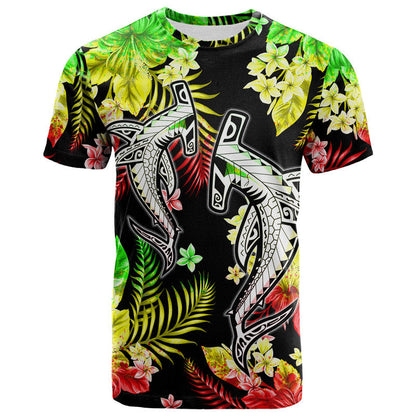 Hawaii Summer Colorful Shark T Shirt Reggage