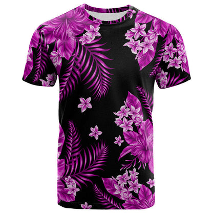 Hawaii Summer Colorful T Shirt Purple