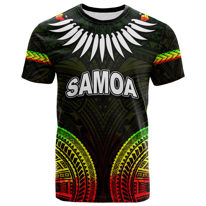 Custom Personalised Samoa Ula Nifo Tribal T Shirt Reggage Style