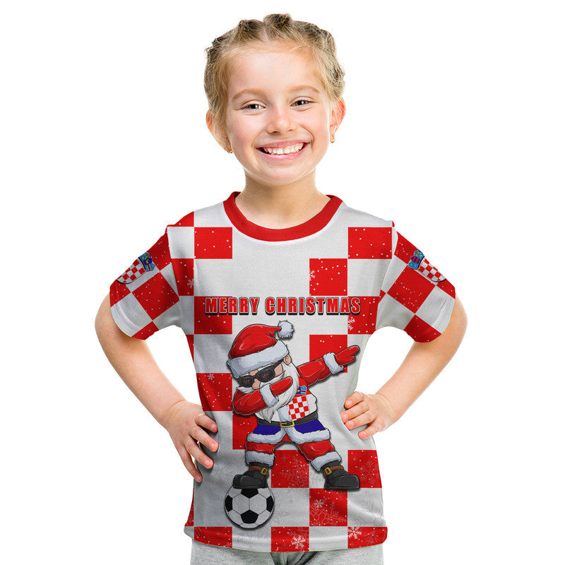 Croatia Christmas Santa Claus Dabbing T Shirt Replica Football Jersey
