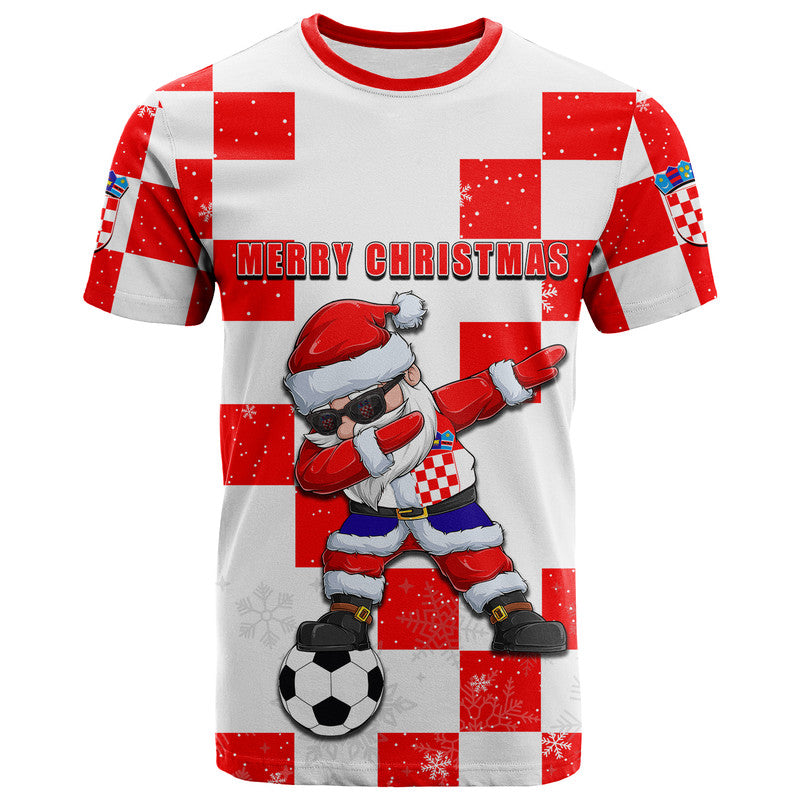 Croatia Christmas Santa Claus Dabbing T Shirt Replica Football Jersey