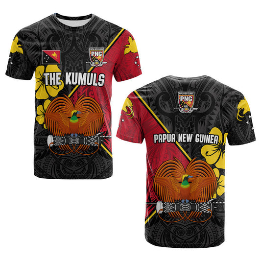 The Kumuls Png T Shirt Papua New Guinea Polynesian Dynamic Style Black