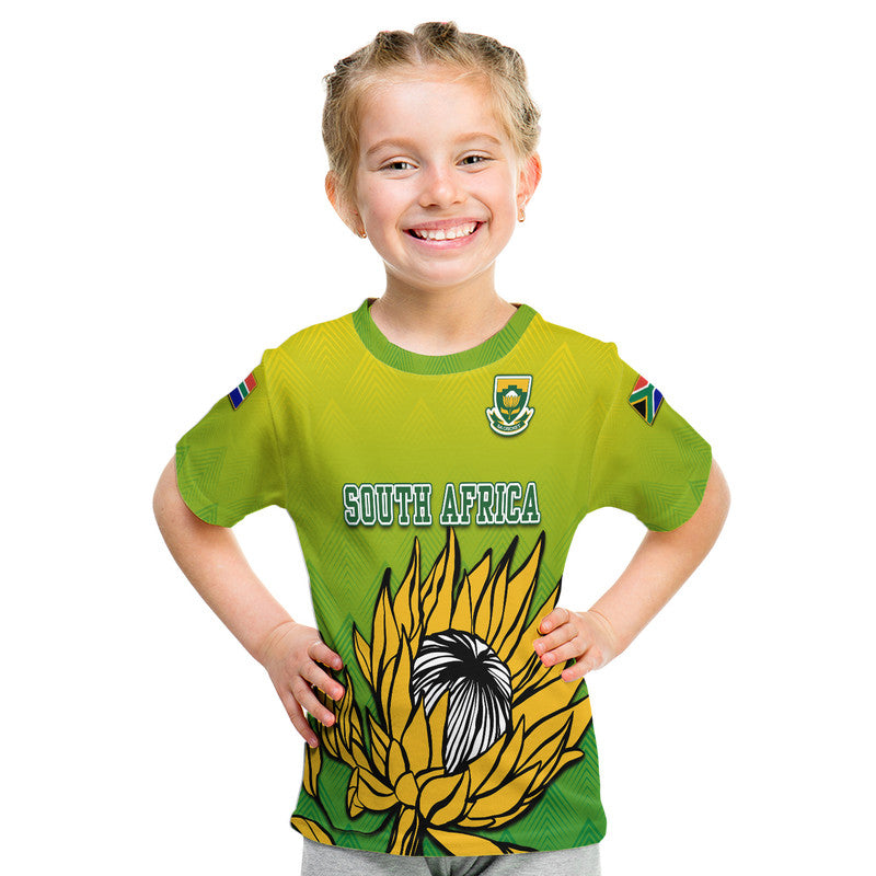 South Africa National Cricket Team T Shirt Proteas Sports Yellow Style