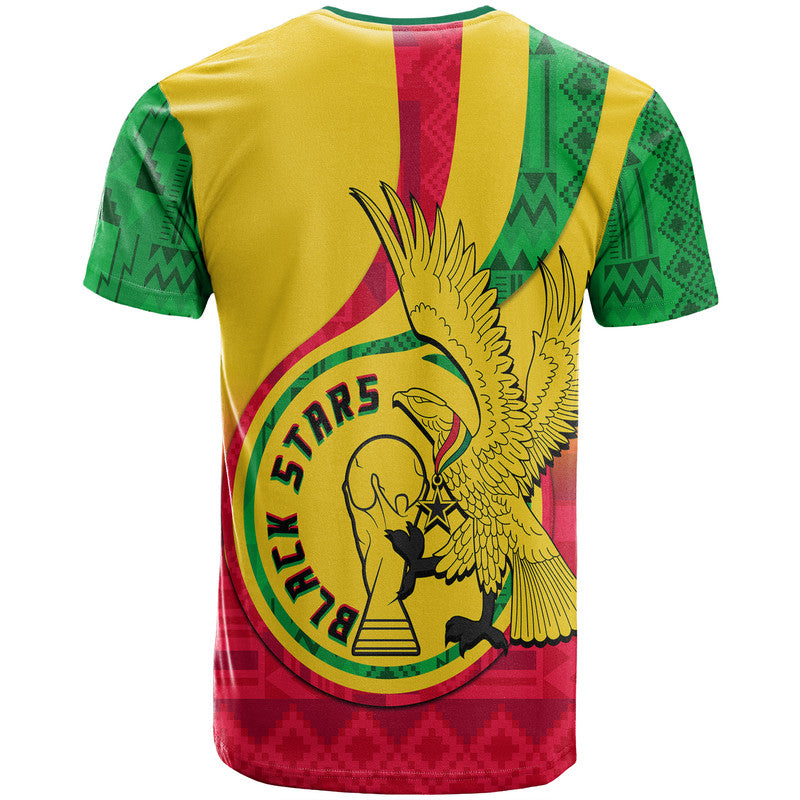 Ghana Football Black Star and Golden Tawny Eagles T Shirt