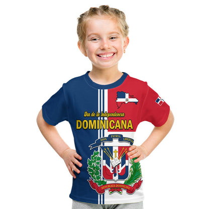 Dominican Republic Dia de la Independencia T Shirt Coat Of Arms And Flag Map