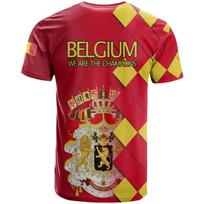 Belgium Football Champions Great Coat of Arms T Shirt