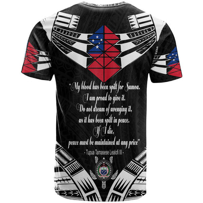 Samoa Black Saturday T Shirt 28 Dec 1929 Visual Arts - Black