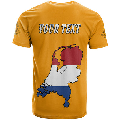 Custom Netherlands Football Flag Style T Shirt