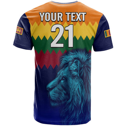 Custom Sri Lanka The Lions Cricket T Shirt
