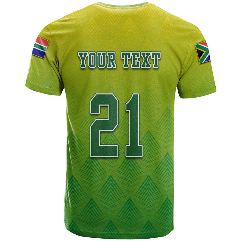 Custom South Africa National Cricket Team T Shirt Proteas Sports Yellow Style