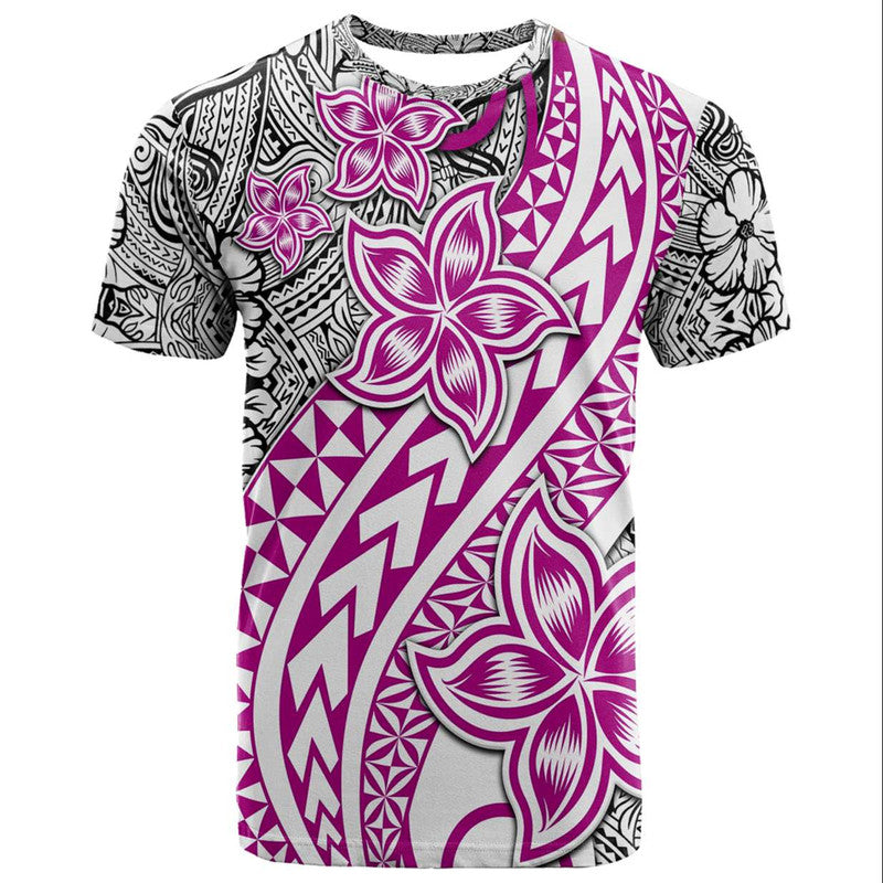 Traditional Polynesian Tribal Tattoo Retro T Shirt Pink