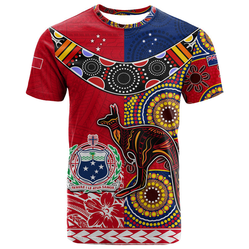 Australia Aboriginal and Samoa Polynesian T Shirt Boomerang