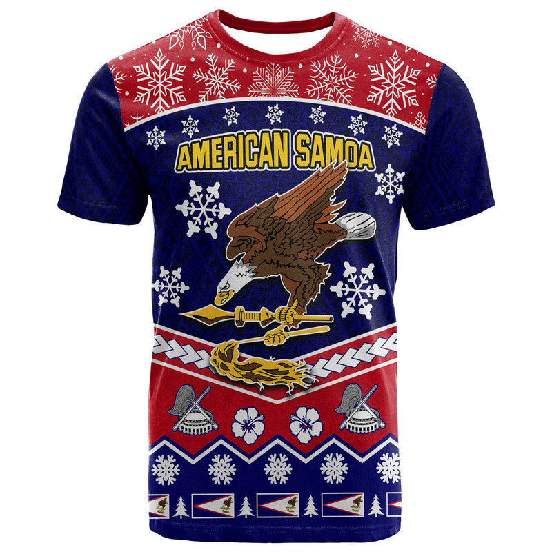 American Samoa Tribal Polynesian Christmas Vibe T Shirt